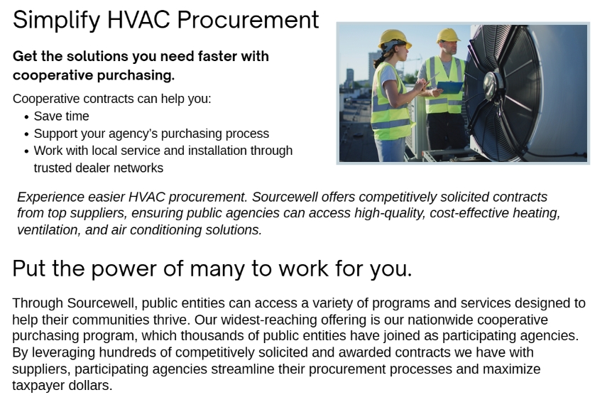 HVAC Available Contracts Site Page HVAC Available Contracts Site Page